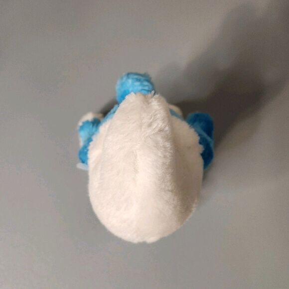 VINTAGE 1980 SMURF 7" Plush Stuffed Animal Sitting Toy Wallace Berrie & CO Peyo - Picture 5 of 14